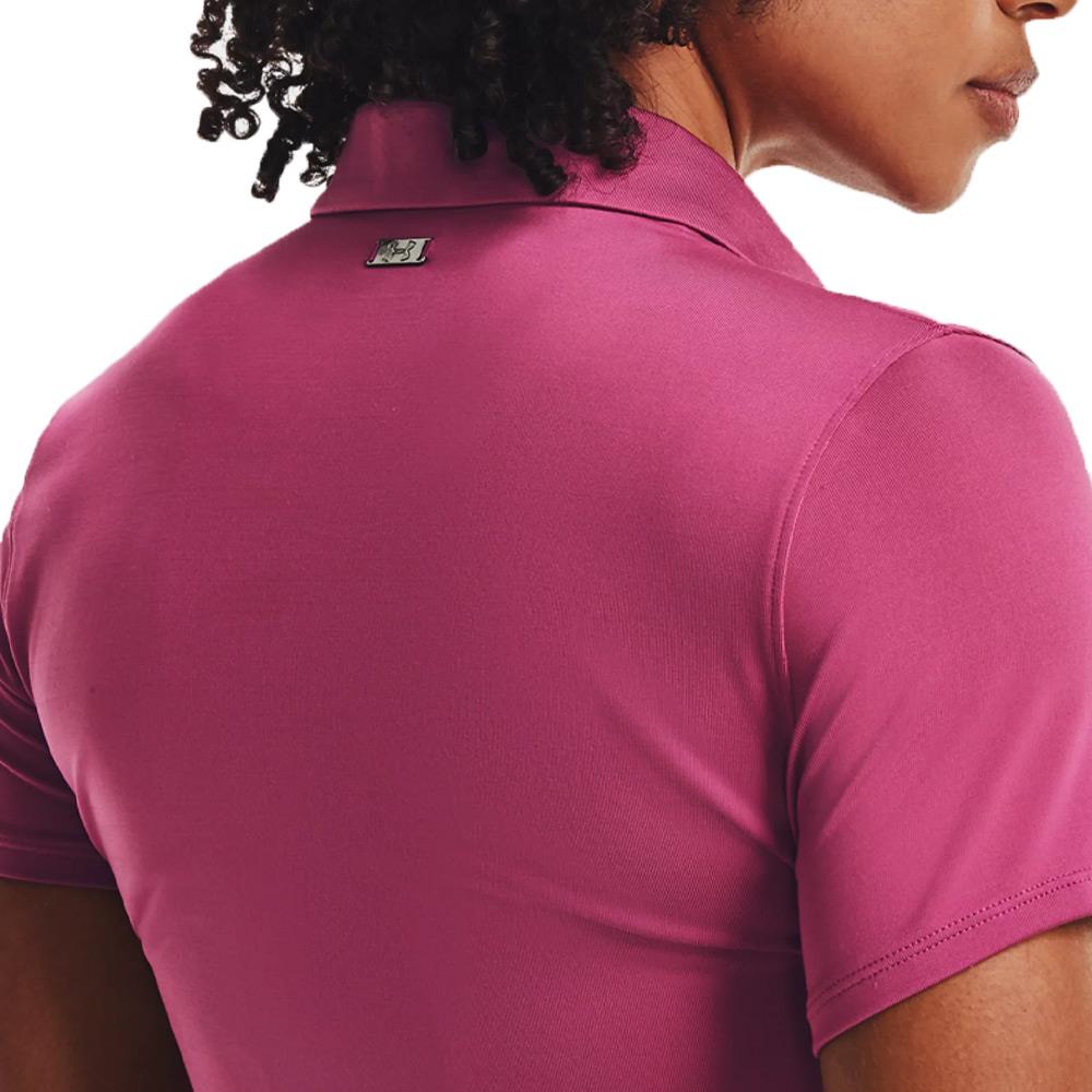 pink under armour polo shirt