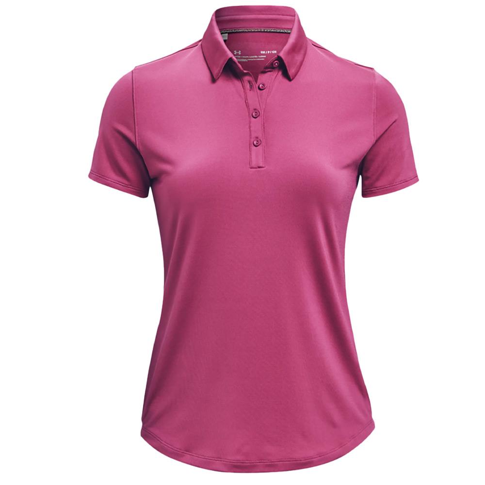 pink under armour polo shirt