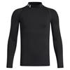 Under Armour Junior - Boys ColdGear® Mock Long Sleeve Black - White (001)