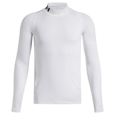 Under Armour Junior - Boys ColdGear® Mock Long Sleeve White - Black (100)