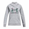 Under Armour Junior Rival Core Logo Hoodie Steel (035)