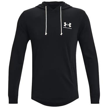 Under Armour Gents Rival Terry Hoodie Black - Onyx White (001)