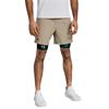 Under Armour Gents Vanish Woven 6" Shorts Timberwolf Taupe - Black (203)