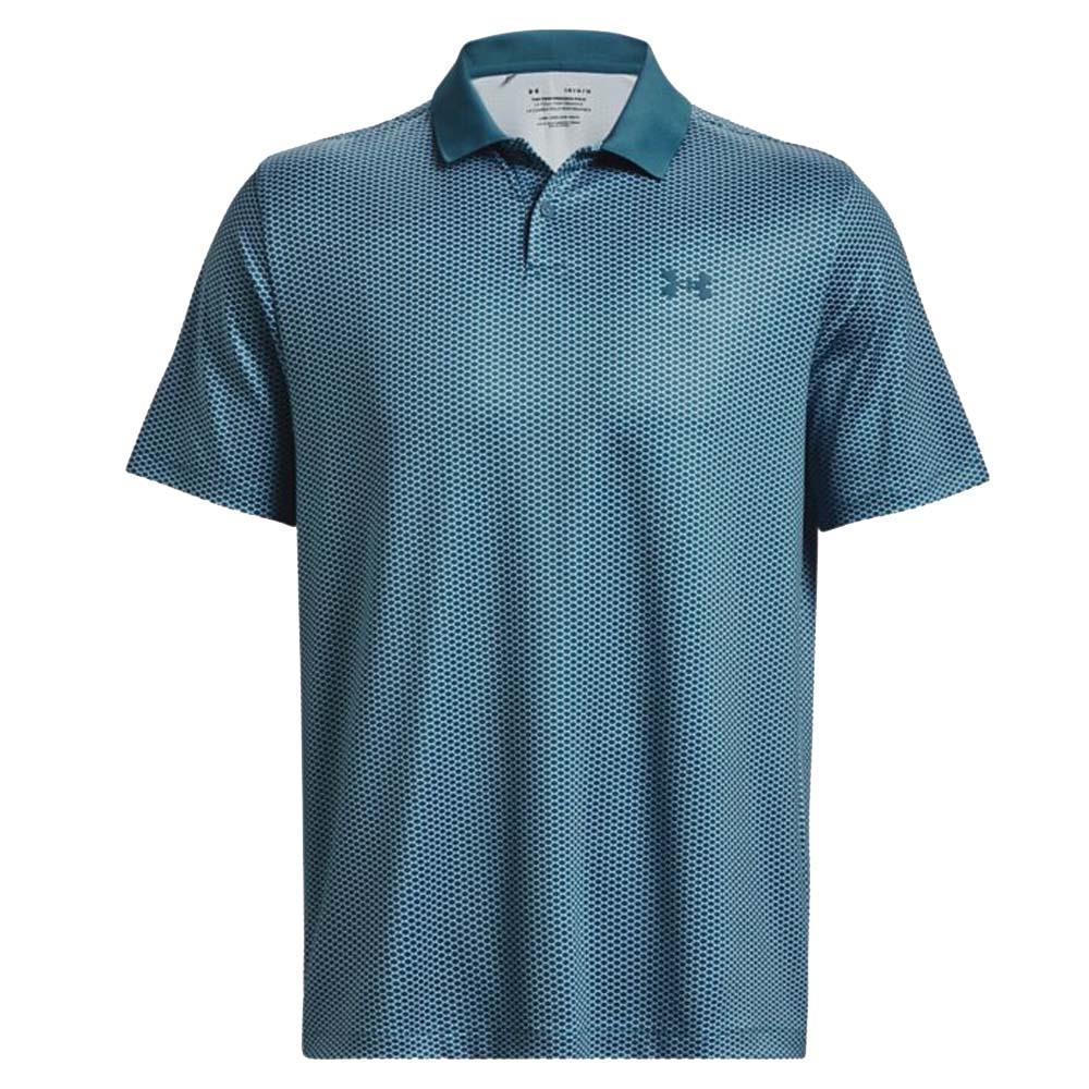 Under Armour Gents Performance 3.0 Printed Polo Shirt Static Blue (414)