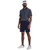 Under Armour Gents Tee To Green Printed Polo Shirt Midnight Navy (410)
