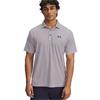 Under Armour Gents Playoff 3.0 Stripe Polo Shirt Prime Pink - Midnight Navy (648)