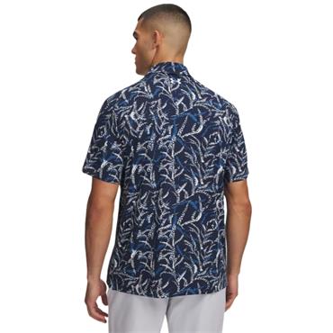Under Armour Gents Playoff 3.0 Printed Polo Shirt Midnight Navy - Aegean Blue (430)