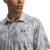 Under Armour Gents Playoff 3.0 Printed Polo Shirt Mod Grey - Steel - Castlerock (019)