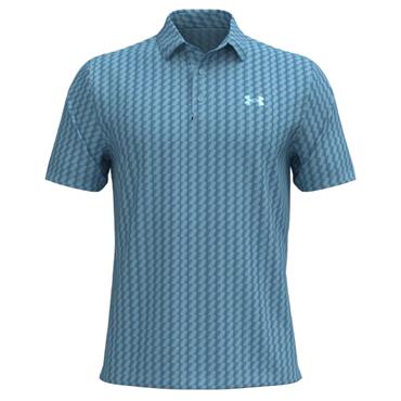 Under Armour Gents Playoff 3.0 Printed Polo Shirt Opal Blue - Midnight Navy (293)