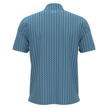Under Armour Gents Playoff 3.0 Printed Polo Shirt Opal Blue - Midnight Navy (293)