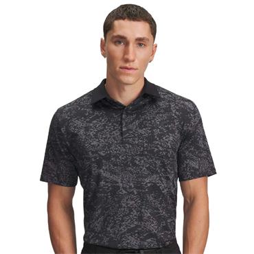 Under Armour Gents Playoff 3.0 Printed Polo Shirt Black (017)