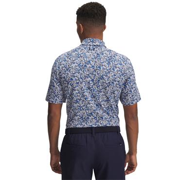 Under Armour Gents Playoff 3.0 Printed Polo Shirt Blue (402)