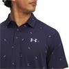 Under Armour Gents Playoff 3.0 Printed Polo Shirt Blue (423)