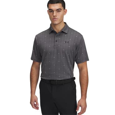 Under Armour Gents Playoff 3.0 Printed Polo Shirt Castlerock (025)