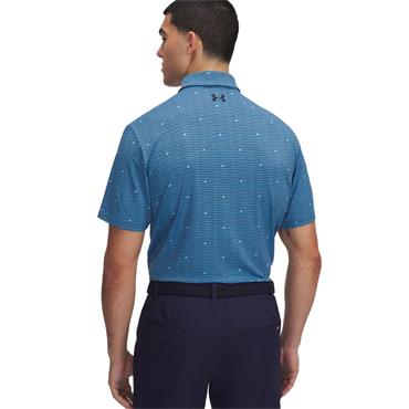 Under Armour Gents Playoff 3.0 Printed Polo Shirt Ether Blue (452)