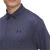 Under Armour Gents Playoff 3.0 Printed Polo Shirt Downpour Grey - Midnight Navy (046)