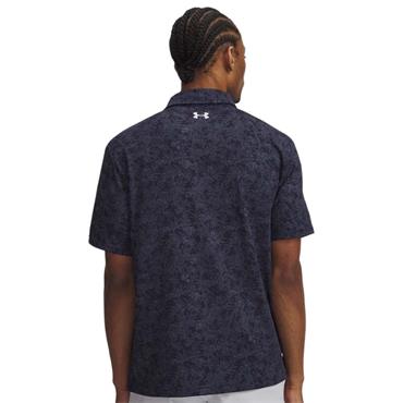 Under Armour Gents Playoff 3.0 Printed Polo Shirt Midnight (429)