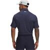Under Armour Gents Playoff 3.0 Printed Polo Shirt Midnight Navy - Downpour Grey (424)