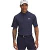 Under Armour Gents Playoff 3.0 Printed Polo Shirt Midnight Navy - Downpour Grey (424)