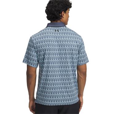 Under Armour Gents Playoff 3.0 Printed Polo Shirt Stream - Downpour Grey (494)