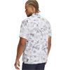 Under Armour Gents Playoff 3.0 Printed Polo Shirt White - Midnight Navy (118)