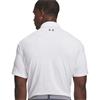 Under Armour Gents Playoff 3.0 Printed Polo Shirt White - Distant Grey - Castlerock (121)