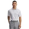 Under Armour Gents Playoff 3.0 Printed Polo Shirt White - Halo Grey (120)