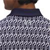 Under Armour Gents Playoff 3.0 Printed Polo Shirt White - Midnight Navy (114)