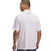 Under Armour Gents Playoff 3.0 Printed Polo Shirt White - Prime Pink (115)
