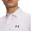 Under Armour Gents Playoff 3.0 Printed Polo Shirt White - Prime Pink (115)