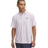 Under Armour Gents Playoff 3.0 Printed Polo Shirt White - Prime Pink (115)