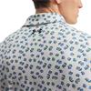 Under Armour Gents Playoff 3.0 Printed Polo Shirt White - Blue Wind - Midnight Navy (124)