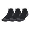 Under Armour Unisex Performance Tech Low Cut 3-Pair Socks Black (001)