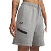 Under Armour Gents Unstoppable Fleece Shorts Mod Grey - Black (011)