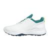Ecco Gents Biom H5 Leather Waterproof Lace Golf Shoes White - Baygreen (61475)
