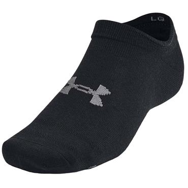 Under Armour Essential 6-Pack No Show Socks Black (001)