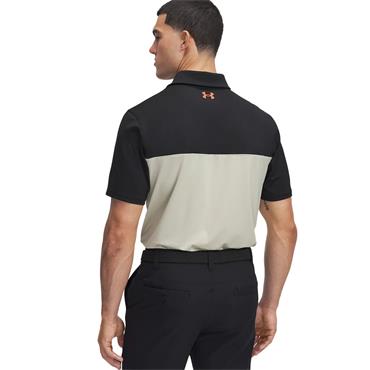 Under Armour Gents Tee To Green Color Block Polo Shirt Black - Khaki Base (003)