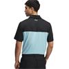 Under Armour Gents Tee To Green Color Block Polo Shirt Black - Stream (004)