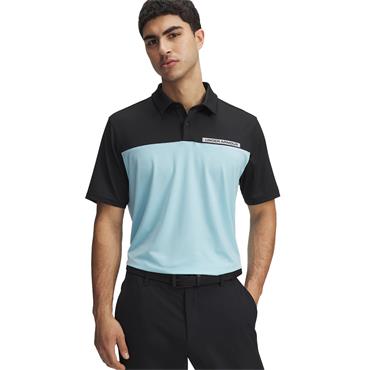 Under Armour Gents Tee To Green Color Block Polo Shirt Black - Stream (004)