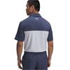 Under Armour Gents Tee To Green Color Block Polo Shirt Downpour Grey (044)
