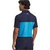 Under Armour Gents Tee To Green Color Block Polo Shirt Midnight Navy (412)