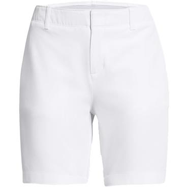 Under Armour Ladies Drive 7" Shorts White - Halo Grey (100)
