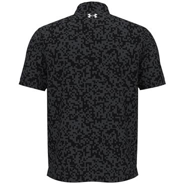 Under Armour Gents Tee To Green Printed Polo Shirt Black (005)