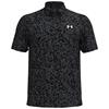 Under Armour Gents Tee To Green Printed Polo Shirt Black (005)