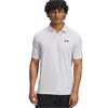 Under Armour Gents Tee To Green Printed Polo Shirt White - Halo Grey (102)