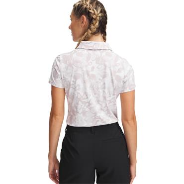 Under Armour Ladies Playoff 3.0 Printed Polo Shirt White Clay - Grey Matter (114)