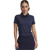 Under Armour Ladies Playoff 3.0 Printed Polo Shirt Midnight Navy - Downpour Grey (410)
