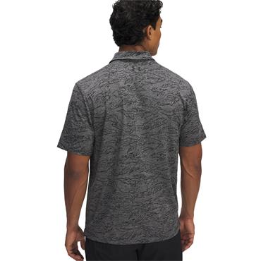 Under Armour Gents Playoff Jacquard Polo Shirt Black - Steel (001)