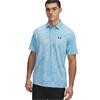 Under Armour Gents Playoff Jacquard Polo Shirt Stream - Ether Blue (494)