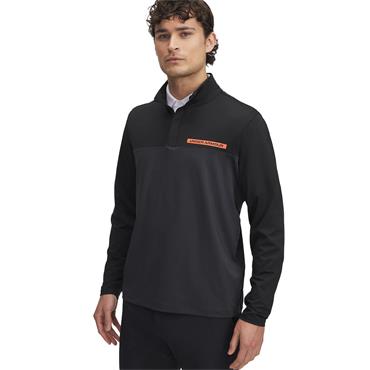 Under Armour Gents Tee To Green ¼ Zip Black (001)
